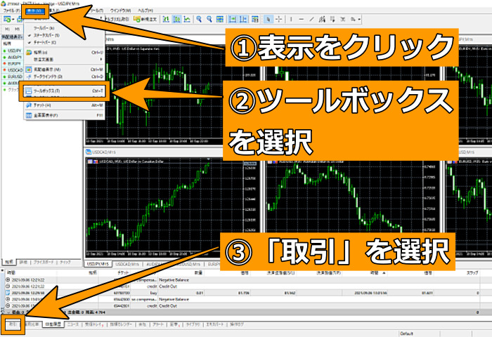 FXGTのポジション保有中の出金方法MT5