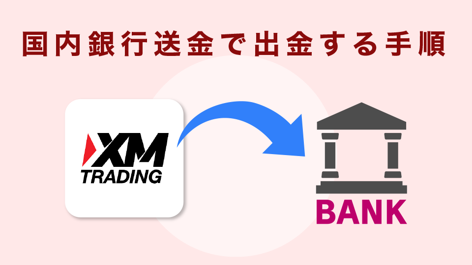 国内銀行送金で出金する手順