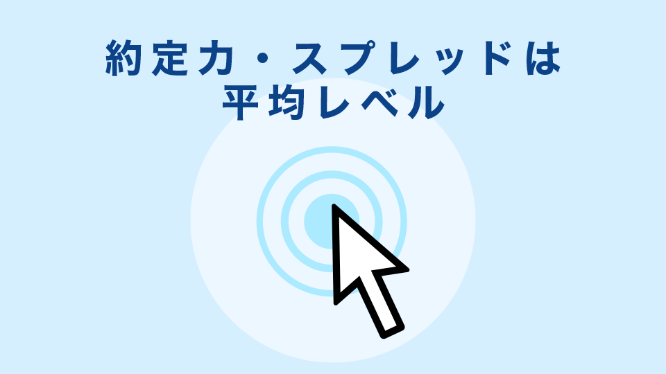 約定力・スプレッドは平均レベル