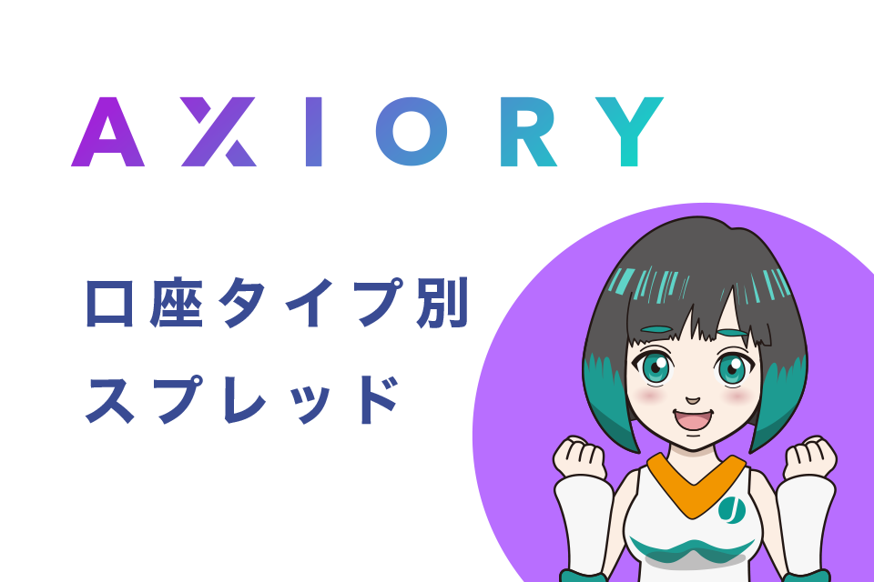 AXIORY(アキシオリー)の口座タイプ別スプレッドをチェック ! ( 手数料を pipsにして計算 )