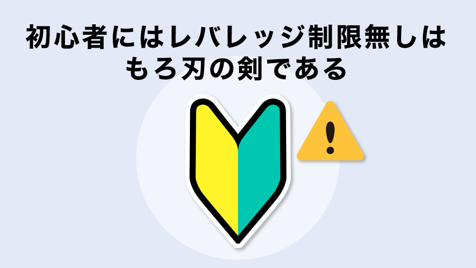 初心者にはレバレッジ制限無しはもろ刃の剣である