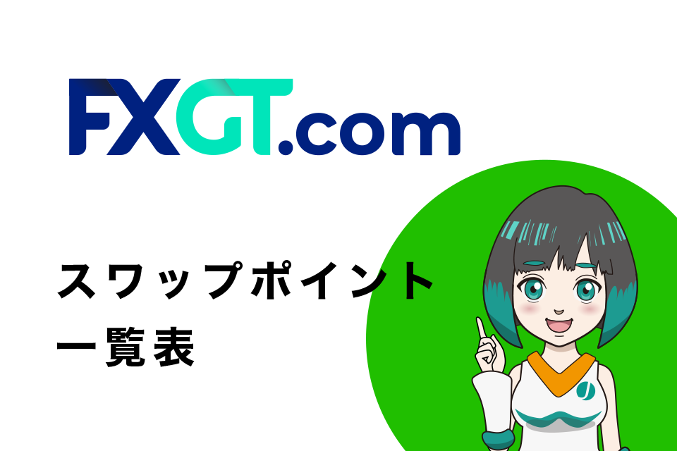 FXGTのスワップポイント一覧表