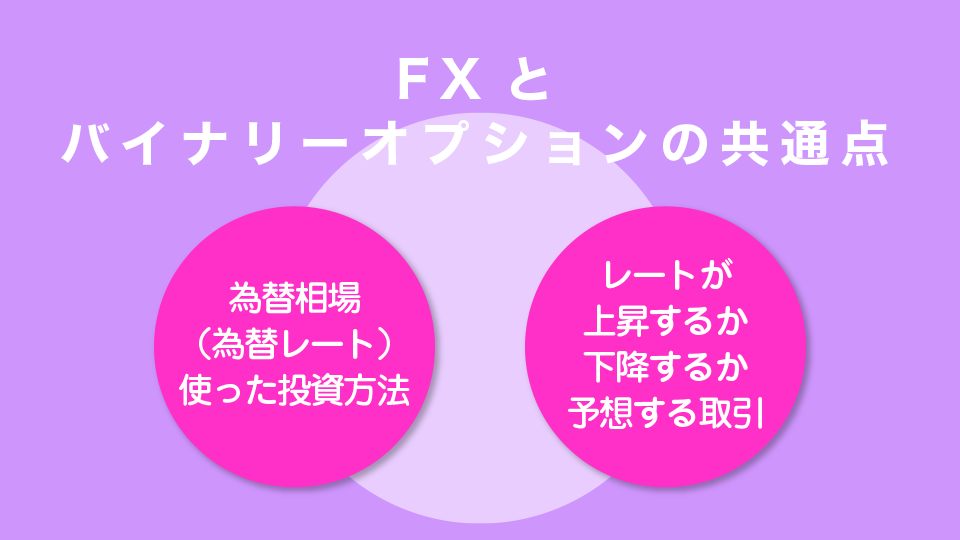 FXとバイナリーオプションの共通点