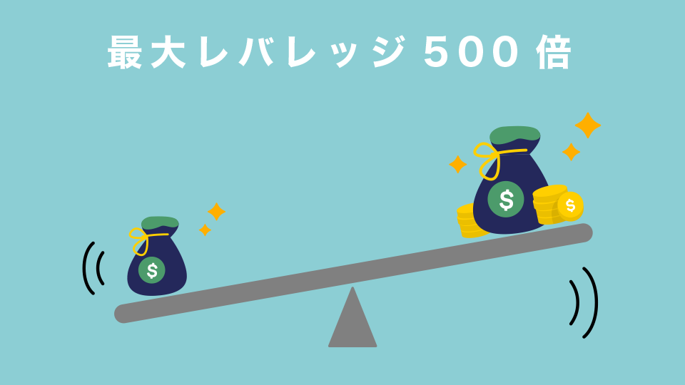 最大レバレッジ500倍から利益を目指せる