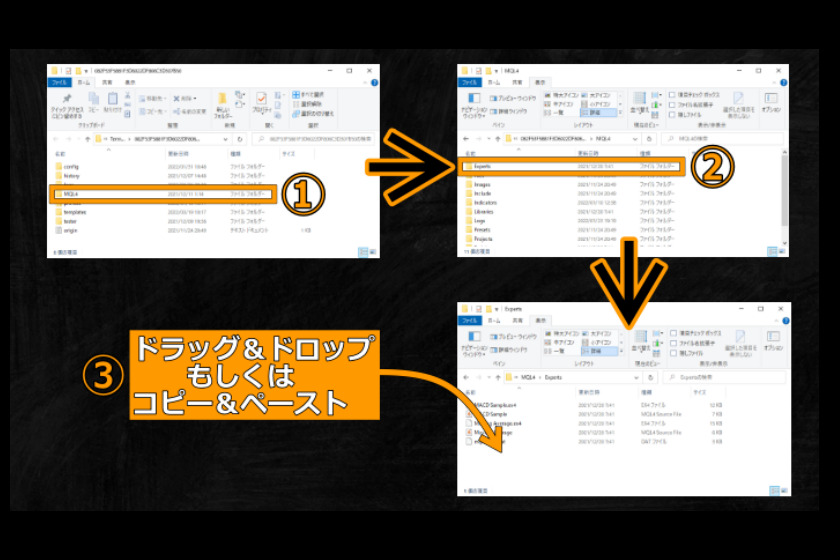 画像151：MT4使い方「EAのインストール方法2」