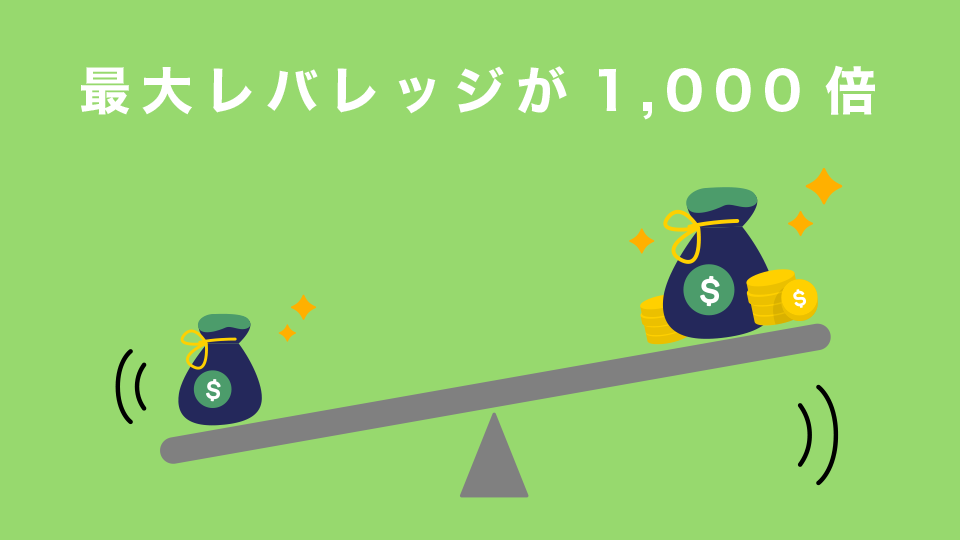 最大レバレッジが1,000倍