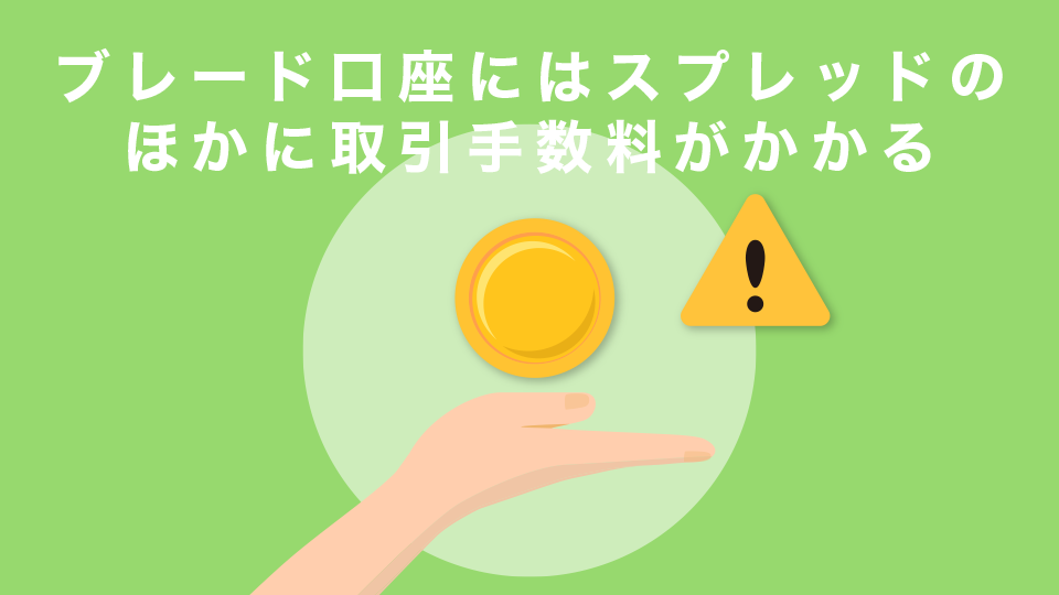 ブレード口座にはスプレッドのほかに取引手数料がかかる