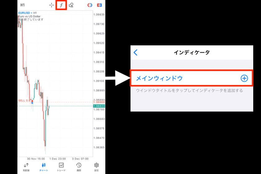 画像136：MT5使い方「インジ追加」