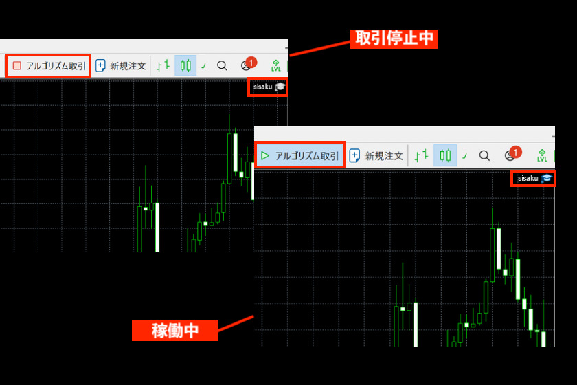 画像173：MT5使い方「EAのONとOFF」