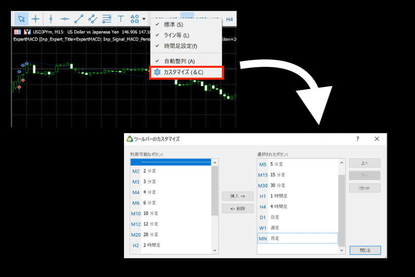 画像209：MT5使い方「アイコン数変更」