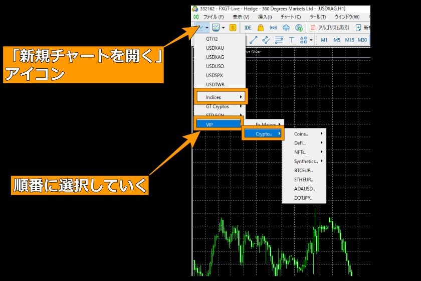 FXGT　ビットコインFX「銘柄表示03」