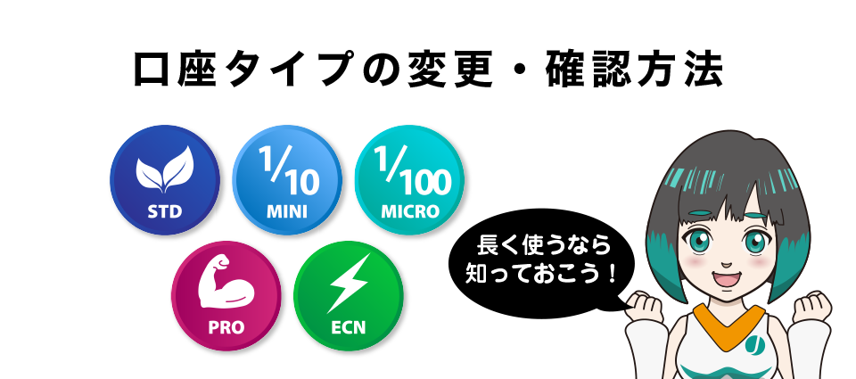 SwiftTrader口座タイプの変更・確認方法