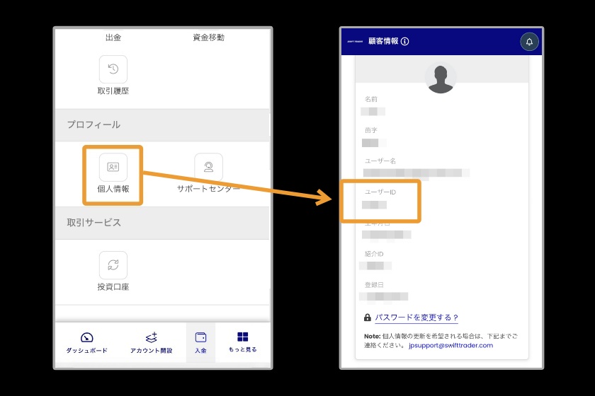 Swift Trader出金「LINEでの問合せ方法04」