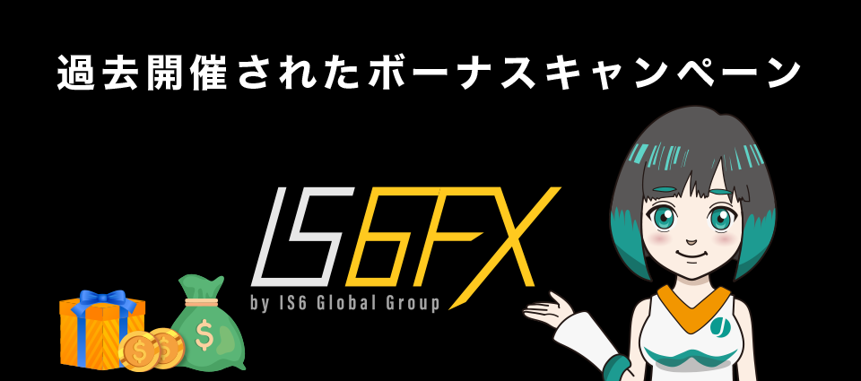 IS6FXで過去開催されたボーナスキャンペーン