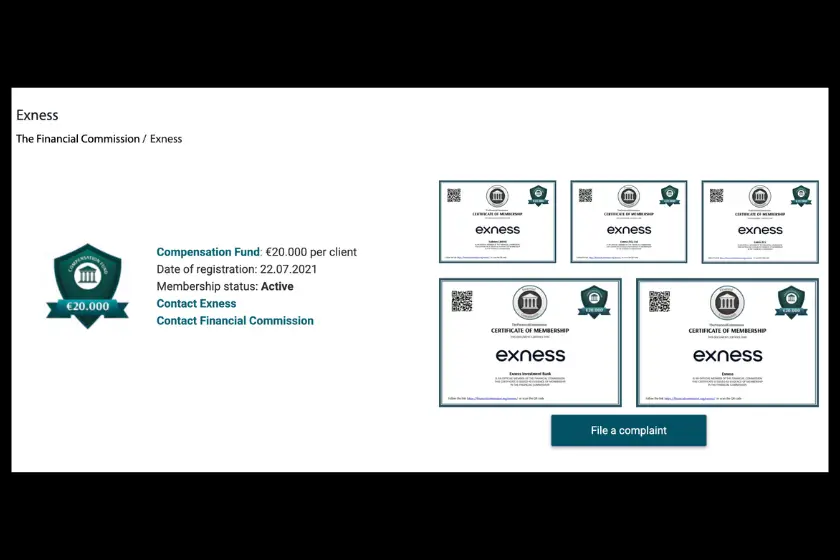 画像05：Exness日本語「Financial Commissionに加盟」