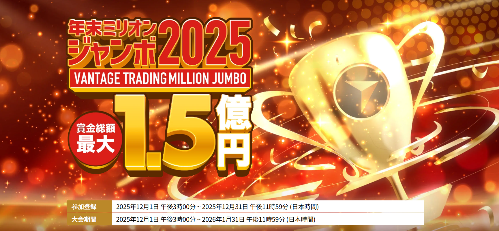 【賞金総額最大1.5億円】年末ミリオンジャンボ