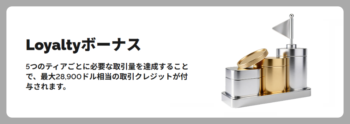 【最大28,900ドル相当のボーナス】Loyaltyボーナス